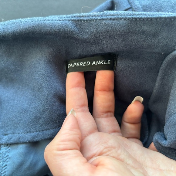 White House Black Market Faux UltraSuede Paperbag Waist Tapered Ankle Pant - Picture 11 of 14